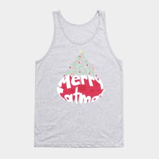 Catmas Cat Christmas Tree Tank Top